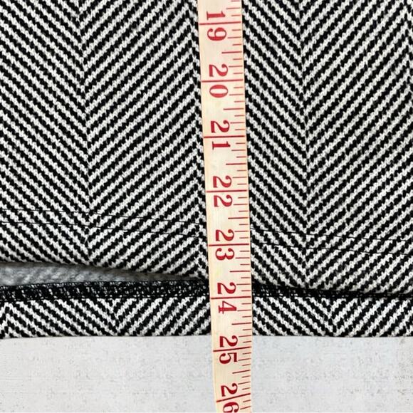 J. Crew Factory Long Sleeve Funnel Neck Pullover Herringbone Fleece Lined Size M - Picture 11 of 14